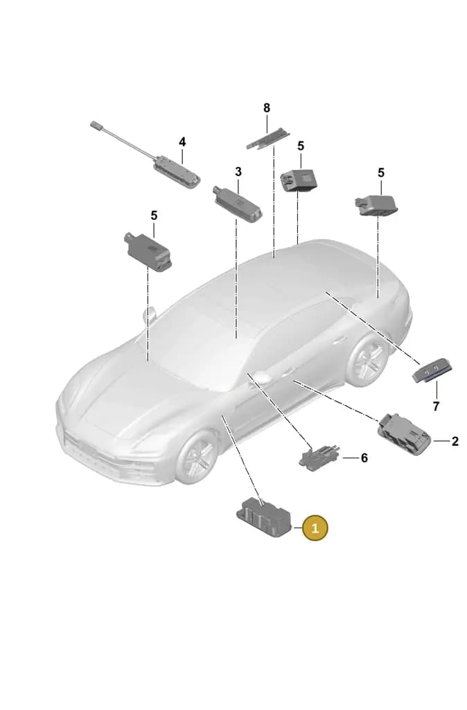 976947415A — Porsche Panamera (2023-2025) diagram p62905200, position 1