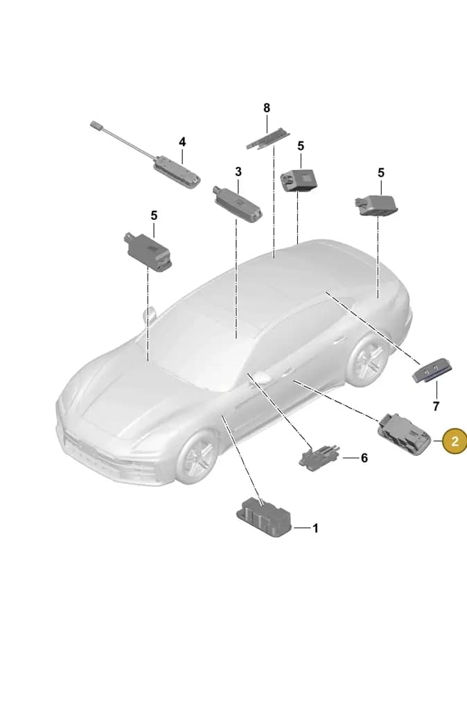 976947415C — Porsche Panamera (2023-2025) diagram p62905200, position 2