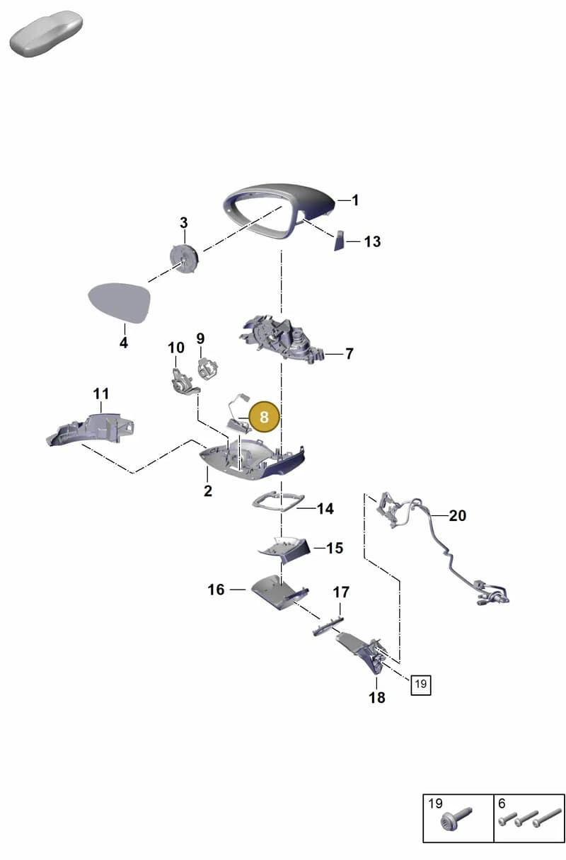 976949133 — Porsche Panamera (2023-2025) diagram p62809500, position 8