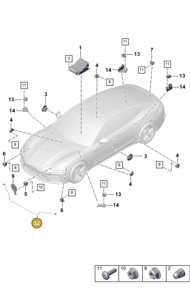 976959109 — Porsche Panamera (2023-2025) diagram p62901900, position 12