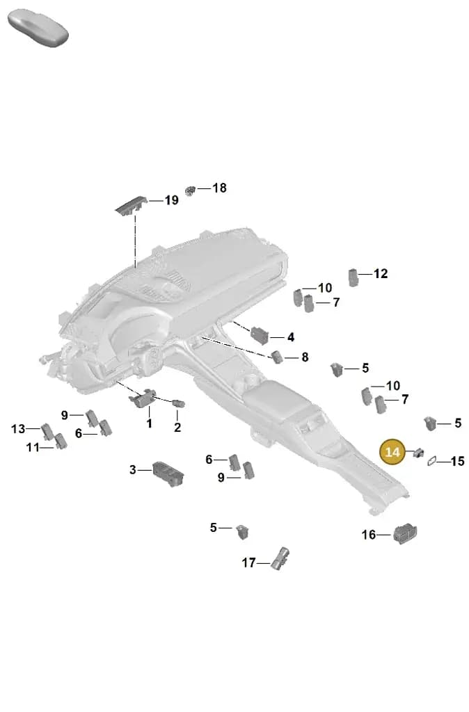 976959511A6N3 — Porsche Panamera (2023-2025) diagram p62905600, position 14