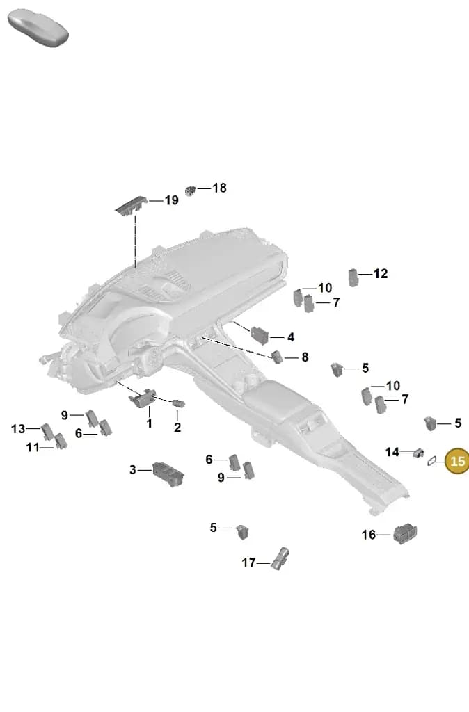976959528BLK — Porsche Panamera (2023-2025) diagram p62905600, position 15