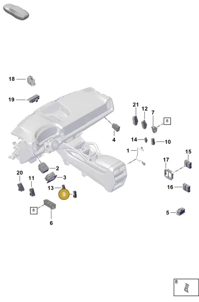 9769597706N3 — Porsche Cayenne Coupe (2023-2023) diagram p60905400, position 9