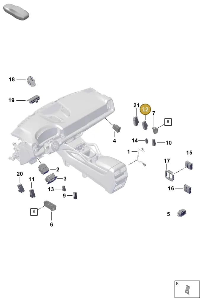 976962125A6N3 — Porsche Cayenne Coupe (2023-2023) diagram p60905400, position 12