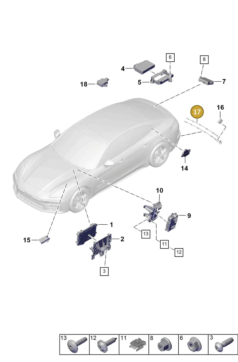 976962253 — Porsche Panamera (2023-2025) diagram p62901100, position 17