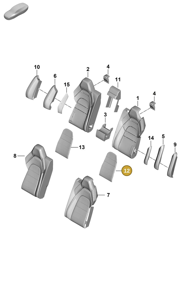 976963567C — Porsche Panamera (2023-2025) diagram p62818320, position 12