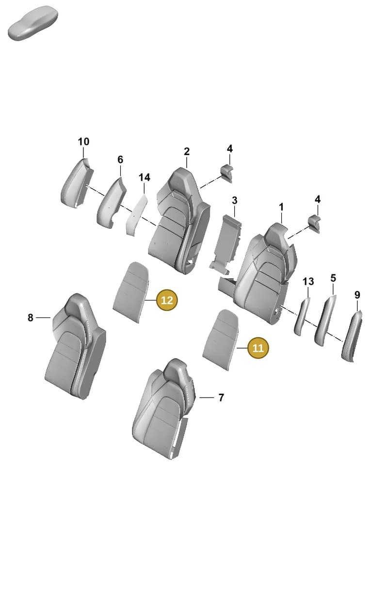 976963567C — Porsche Panamera (2023-2025) diagram p62818300, position 11+12