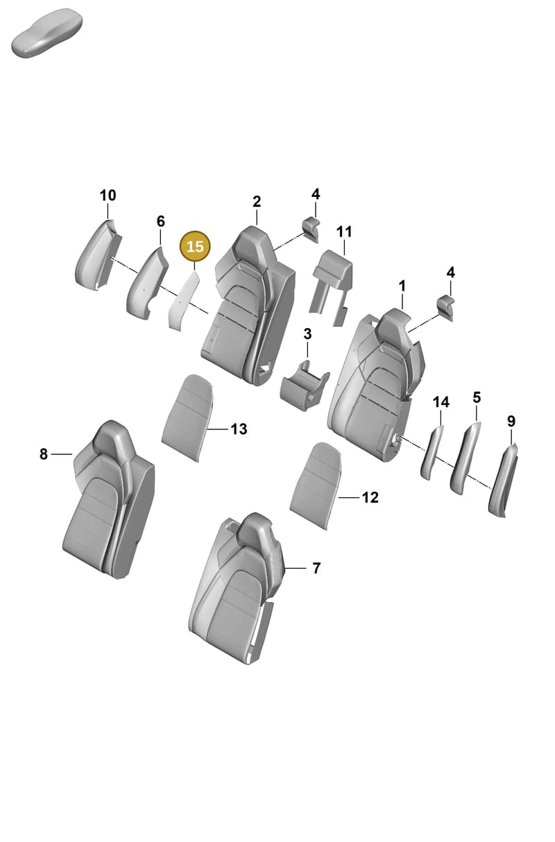 976963574 — Porsche Panamera (2023-2025) diagram p62818320, position 15