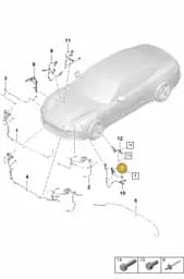 976971003B Porsche Cable Holder