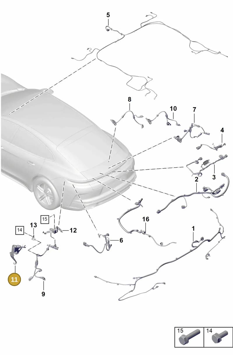 976971005 — Porsche Panamera (2023-2025) diagram p62903500, position 11