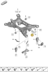 976971006A Porsche Cable Holder