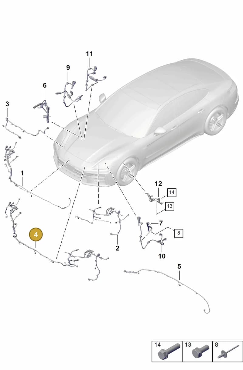 976971095BG — Porsche Panamera (2023-2025) diagram p62903400, position 4