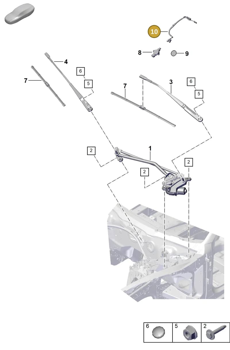 976971103 — Porsche Panamera (2023-2025) diagram p62906000, position 10