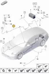976971227E Porsche Wire Set