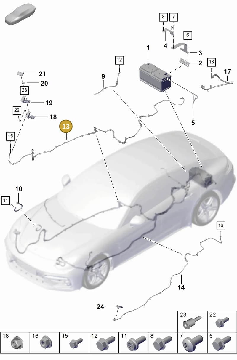 976971227 — Porsche Panamera (2023-2025) diagram p62902300, position 13