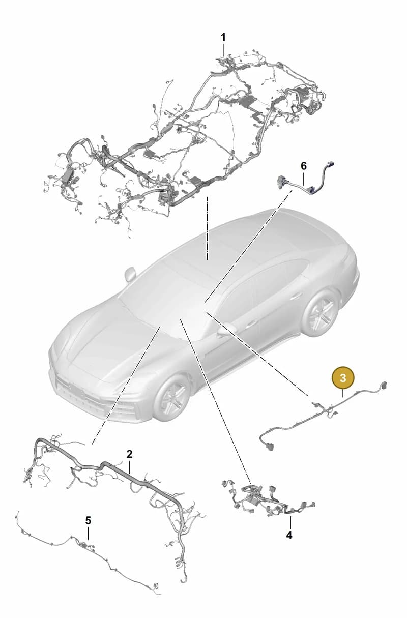 976971367H — Porsche Panamera (2023-2025) diagram p62903000, position 3
