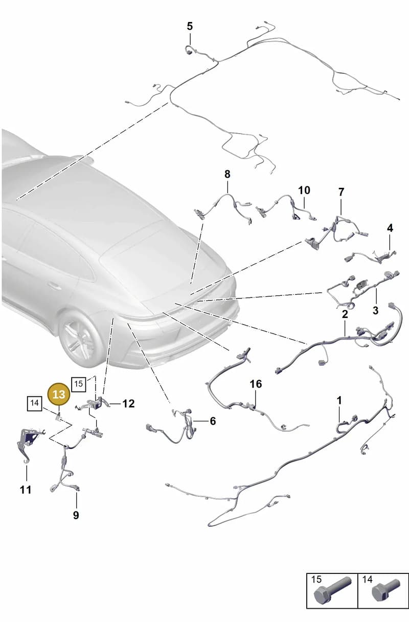 976971849 — Porsche Panamera (2023-2025) diagram p62903500, position 13