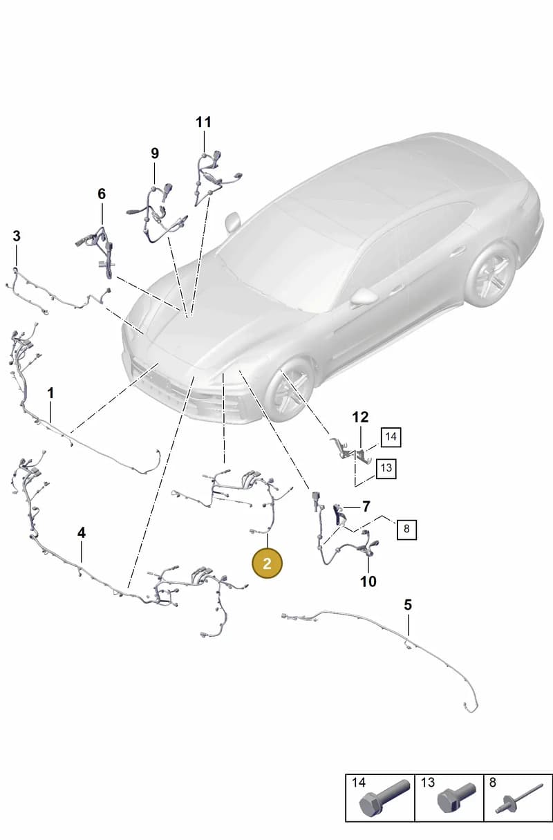 976972155BG — Porsche Panamera (2023-2025) diagram p62903400, position 2