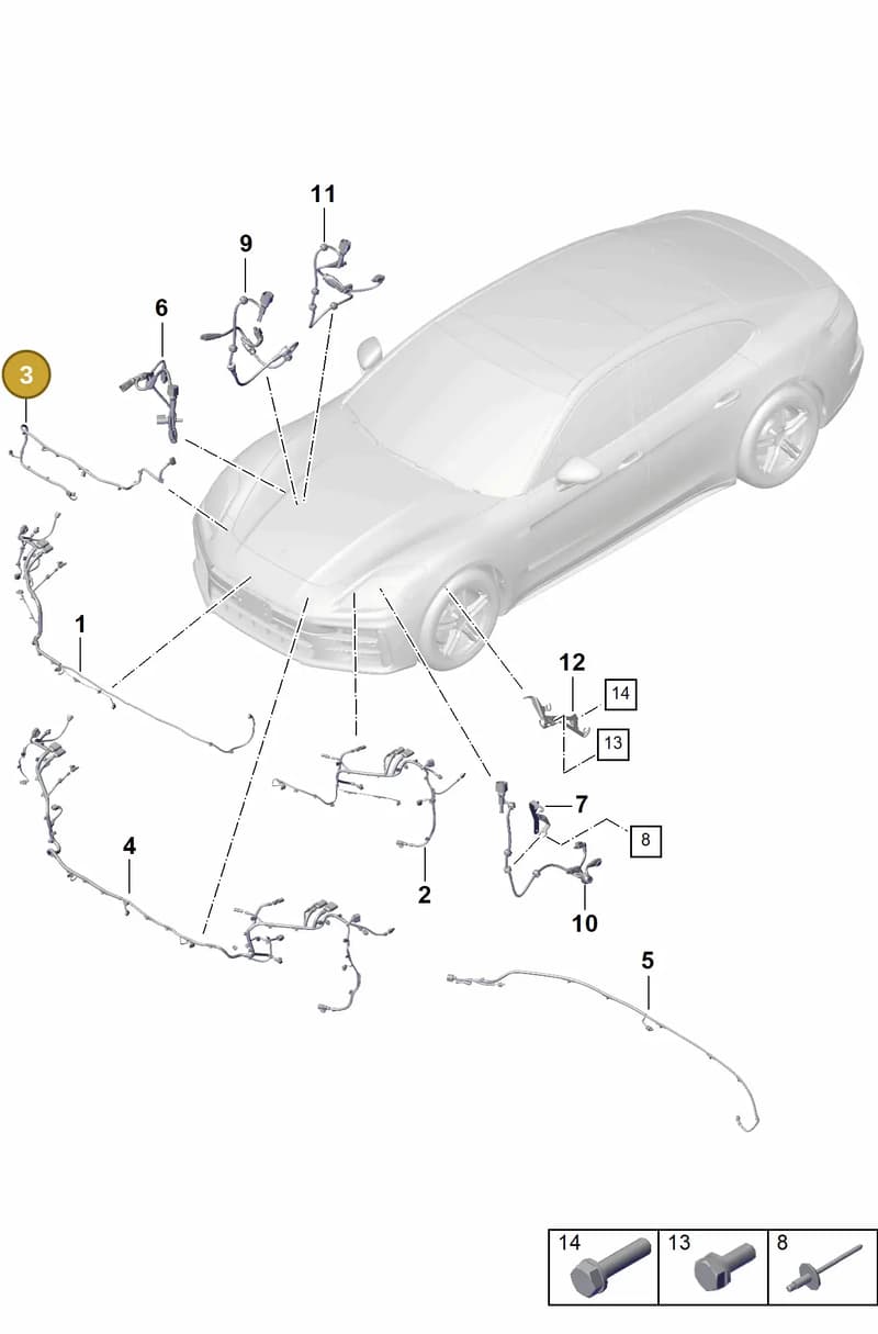 976972156AE — Porsche Panamera (2023-2025) diagram p62903400, position 3
