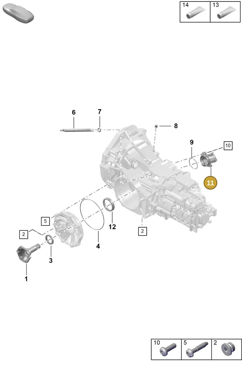 98130106300 — Porsche Boxster Spyder (2019-2020) diagram p54301150, position 11
