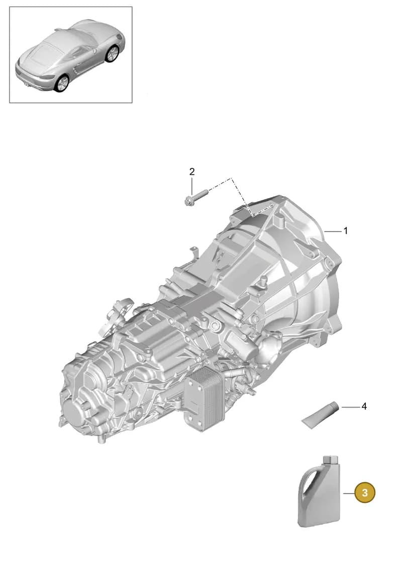 98130181300 — Porsche Cayman (2016-2019) diagram p50302000, position 3