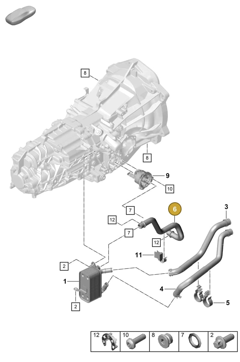 98130705300 — Porsche Boxster Spyder (2019-2020) diagram p54301110, position 6