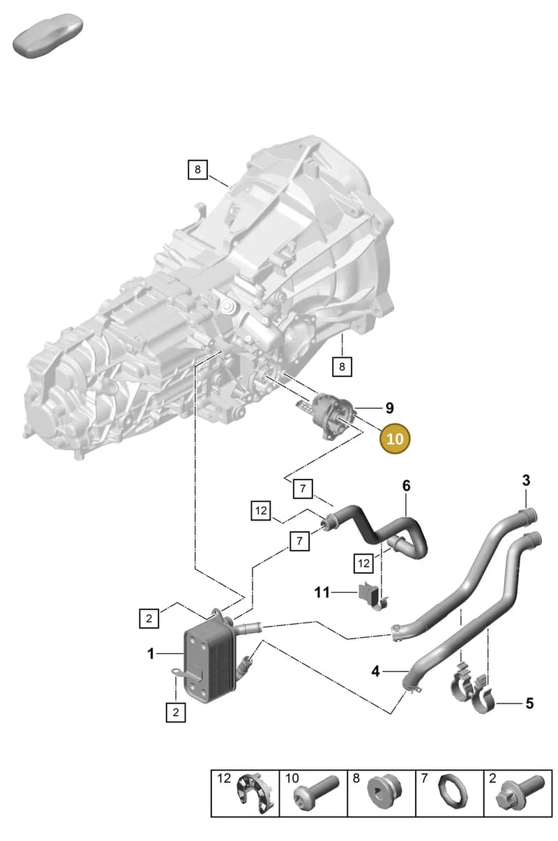 98130785000 — Porsche Boxster Spyder (2019-2020) diagram p54301110, position 10