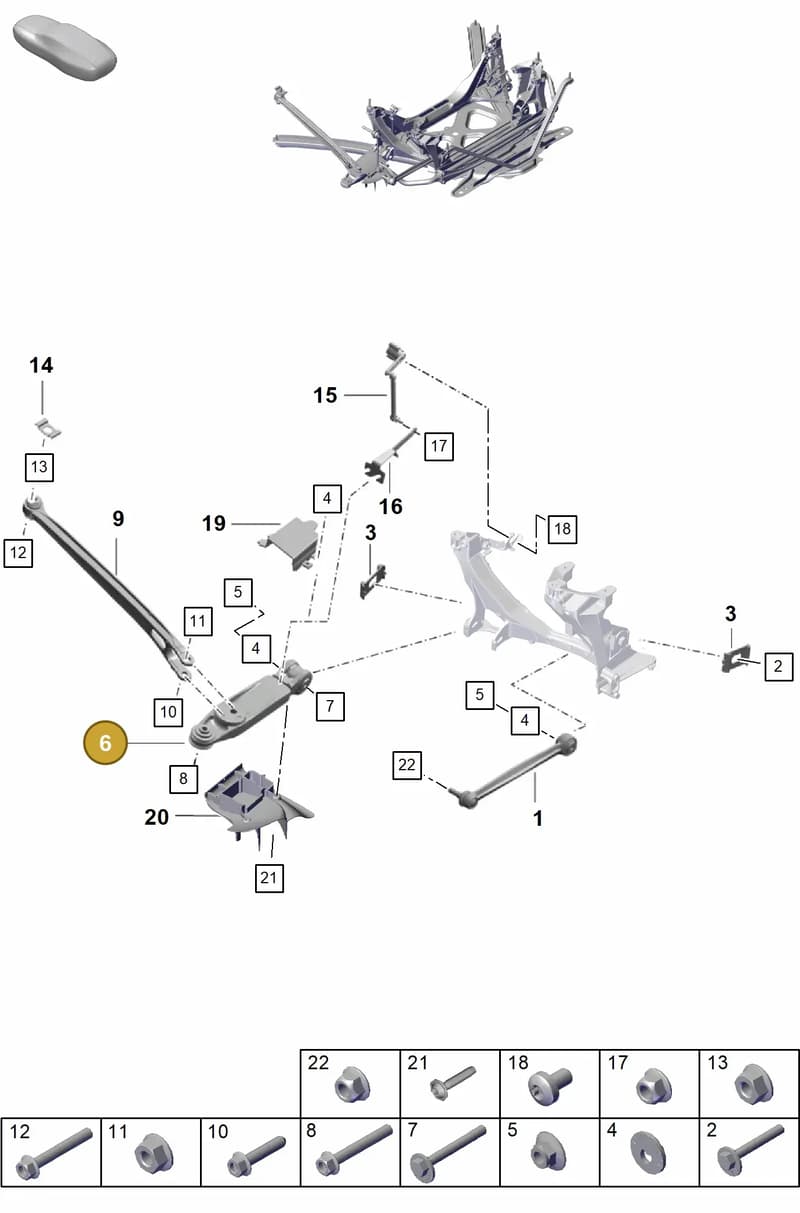 98133104183 — Porsche Boxster Spyder (2019-2020) diagram p55501020, position 6