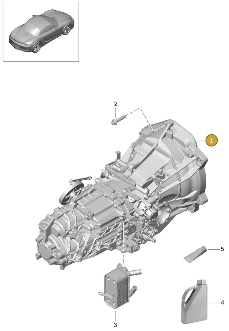 98133220940 — Porsche Boxster (2012-2016) diagram p39302000, position 1
