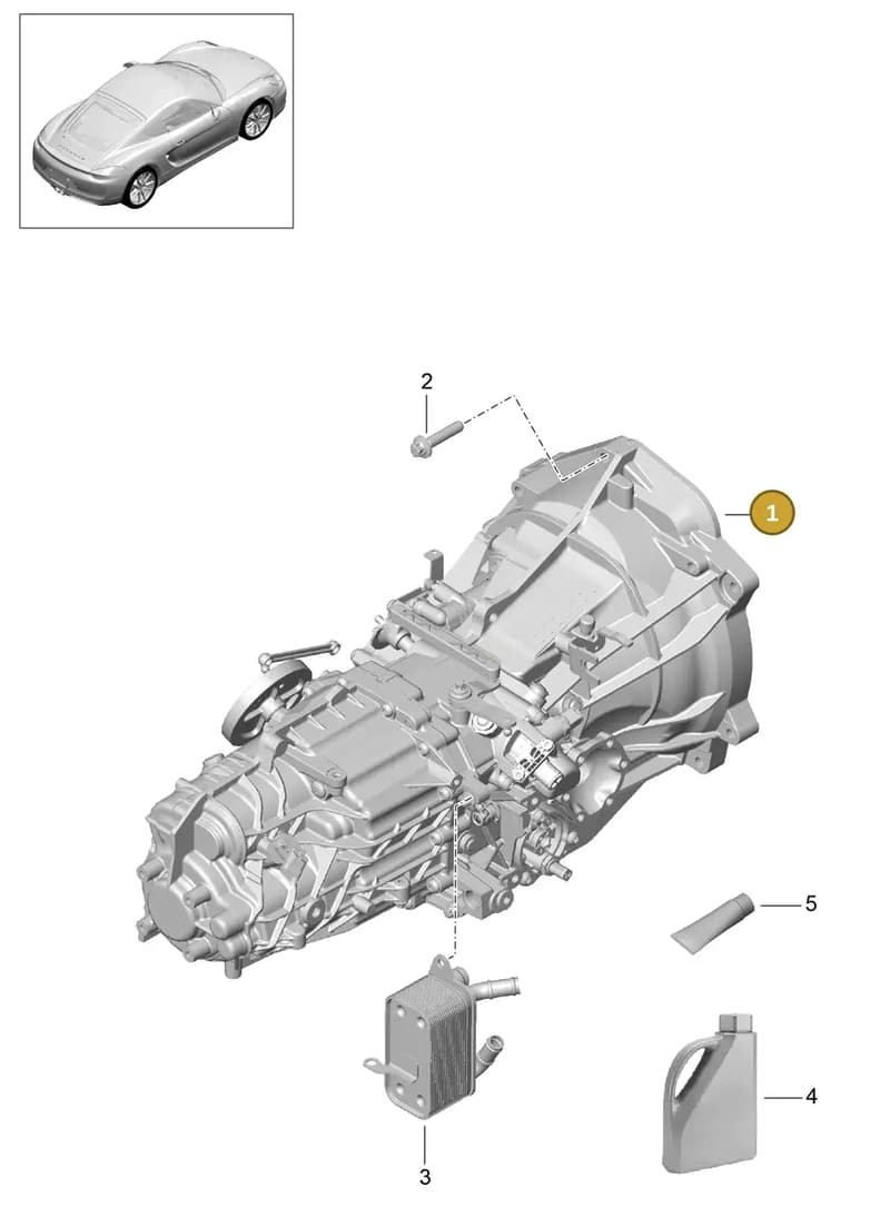 98133220940 — Porsche Cayman (2013-2016) diagram p40302000, position 1