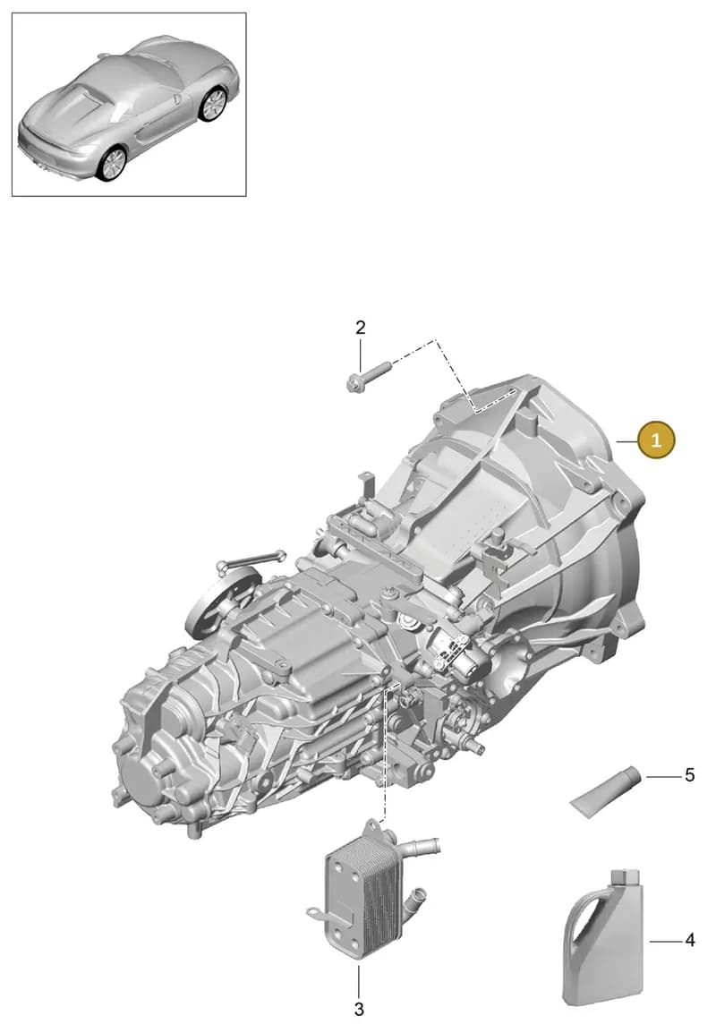 98133220940 — Porsche Boxster Spyder (2015-2016) diagram p46302000, position 1