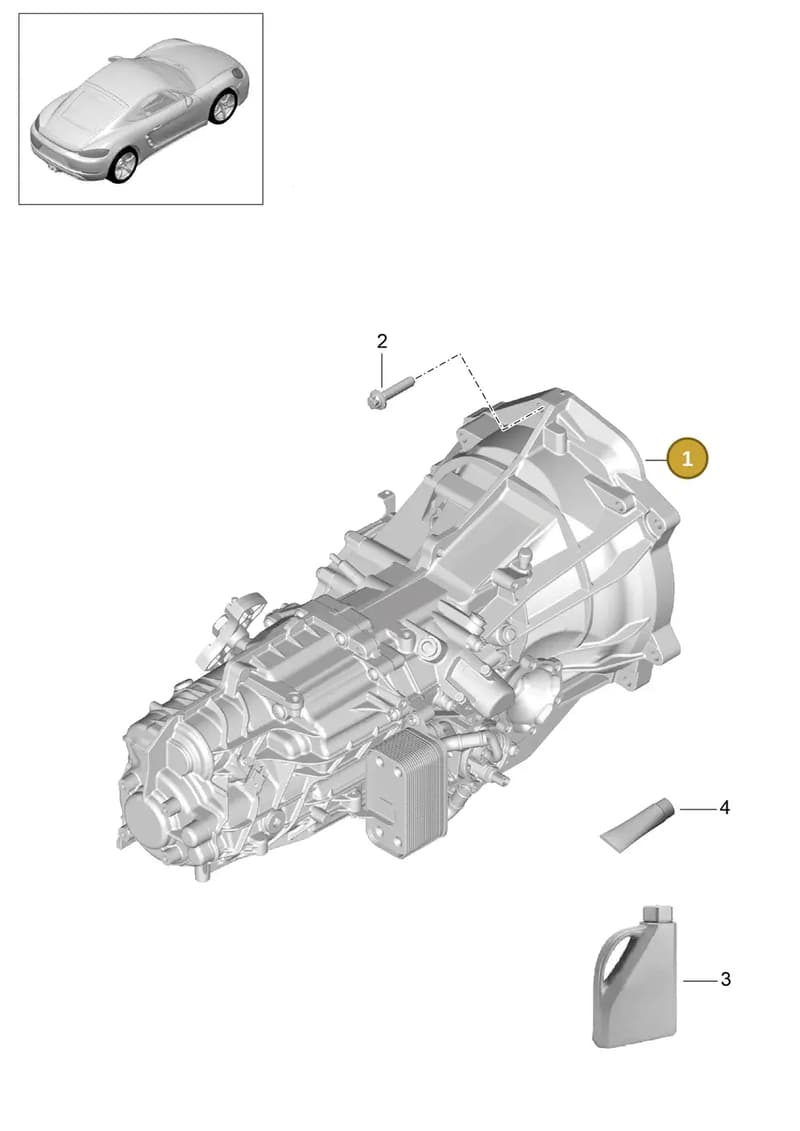 98133220940 — Porsche Cayman (2016-2019) diagram p50302000, position 1
