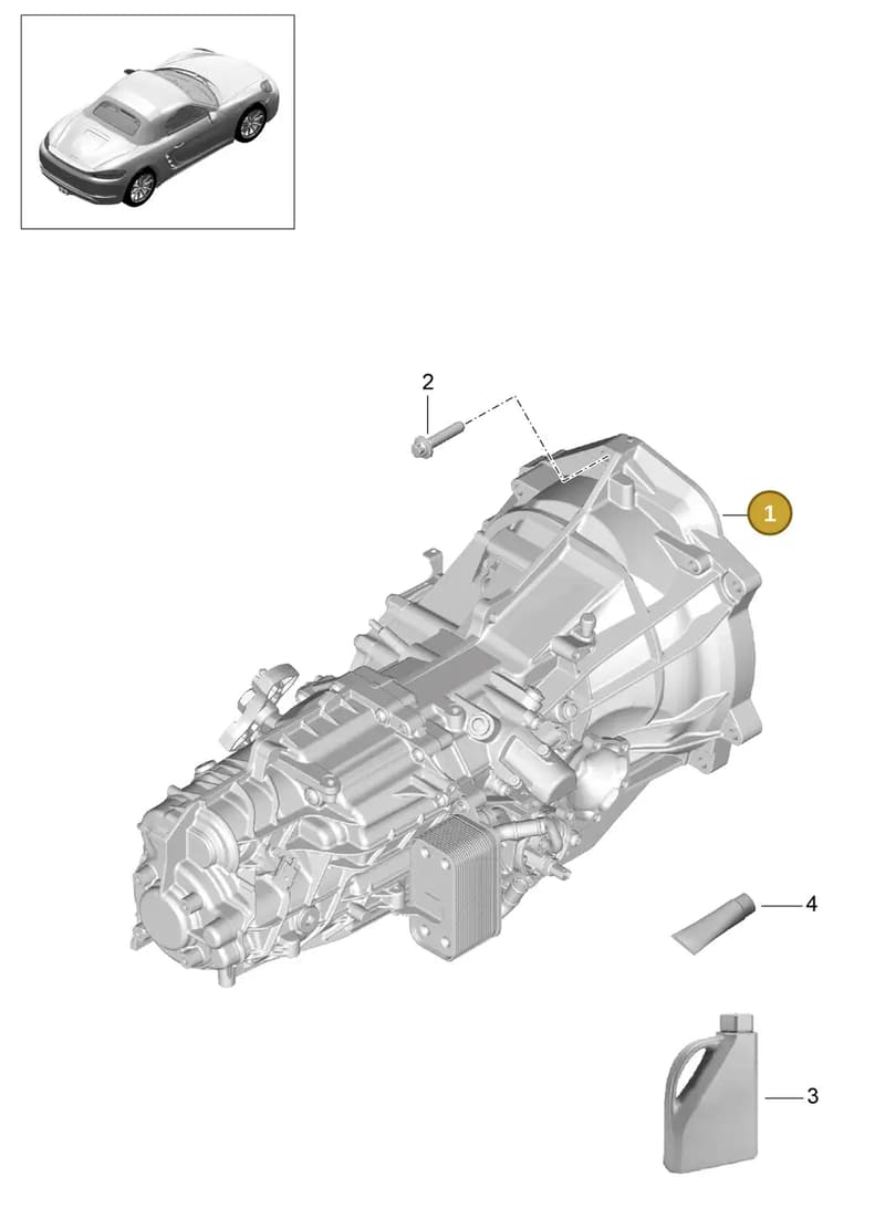 98133220940 — Porsche Boxster (2016-2019) diagram p48302000, position 1