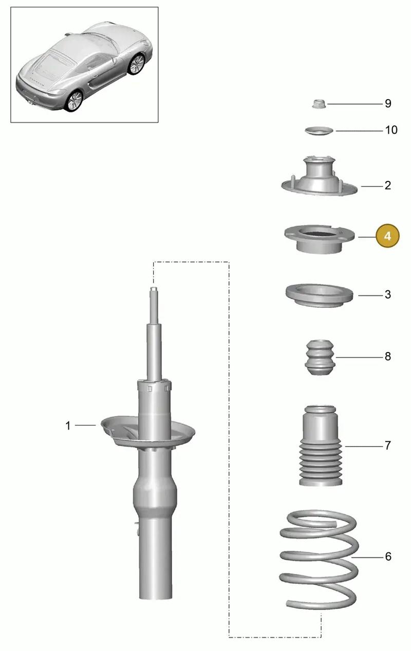 98133350901 — Porsche Cayman (2013-2016) diagram p40502000, position 4