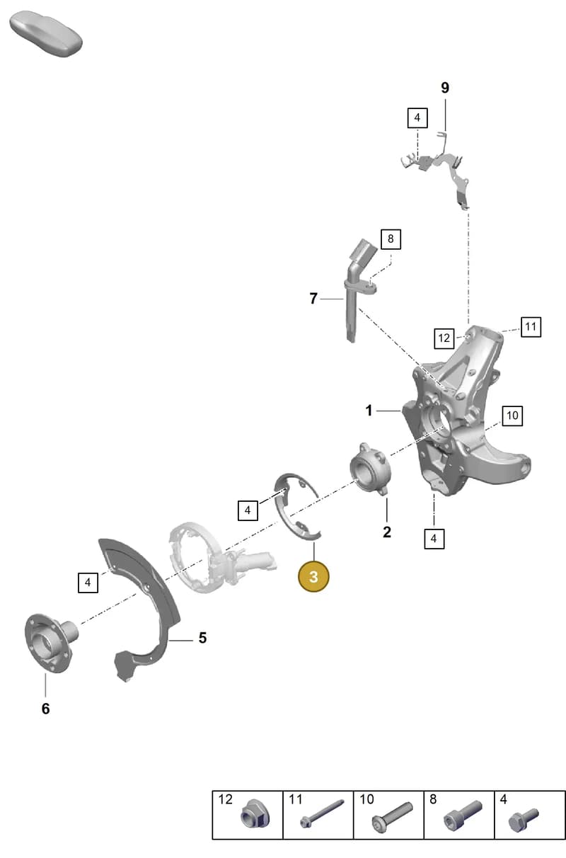 98135252280 — Porsche Boxster Spyder (2019-2020) diagram p54501000, position 3