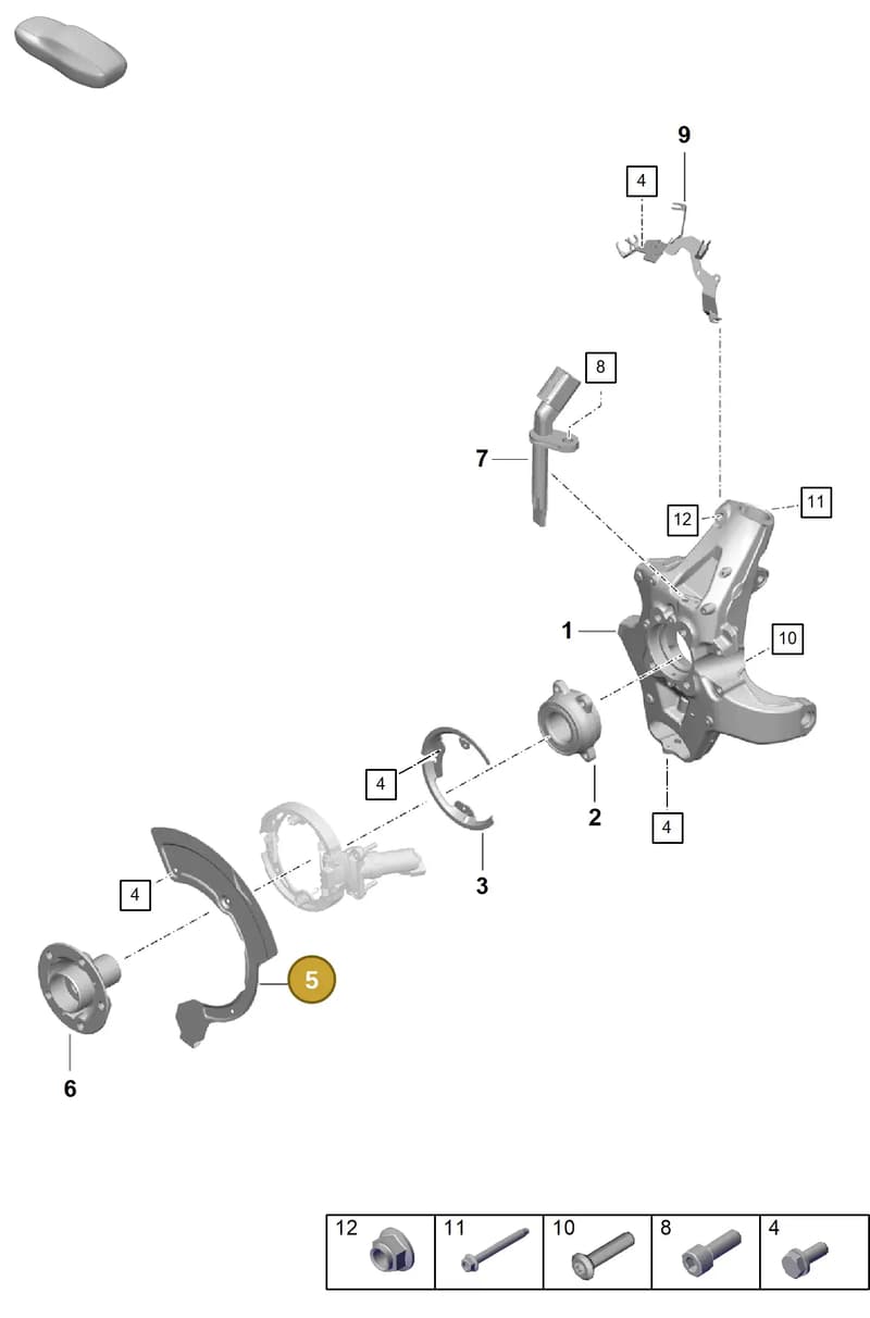 98135280280 — Porsche Boxster Spyder (2019-2020) diagram p54501000, position 5