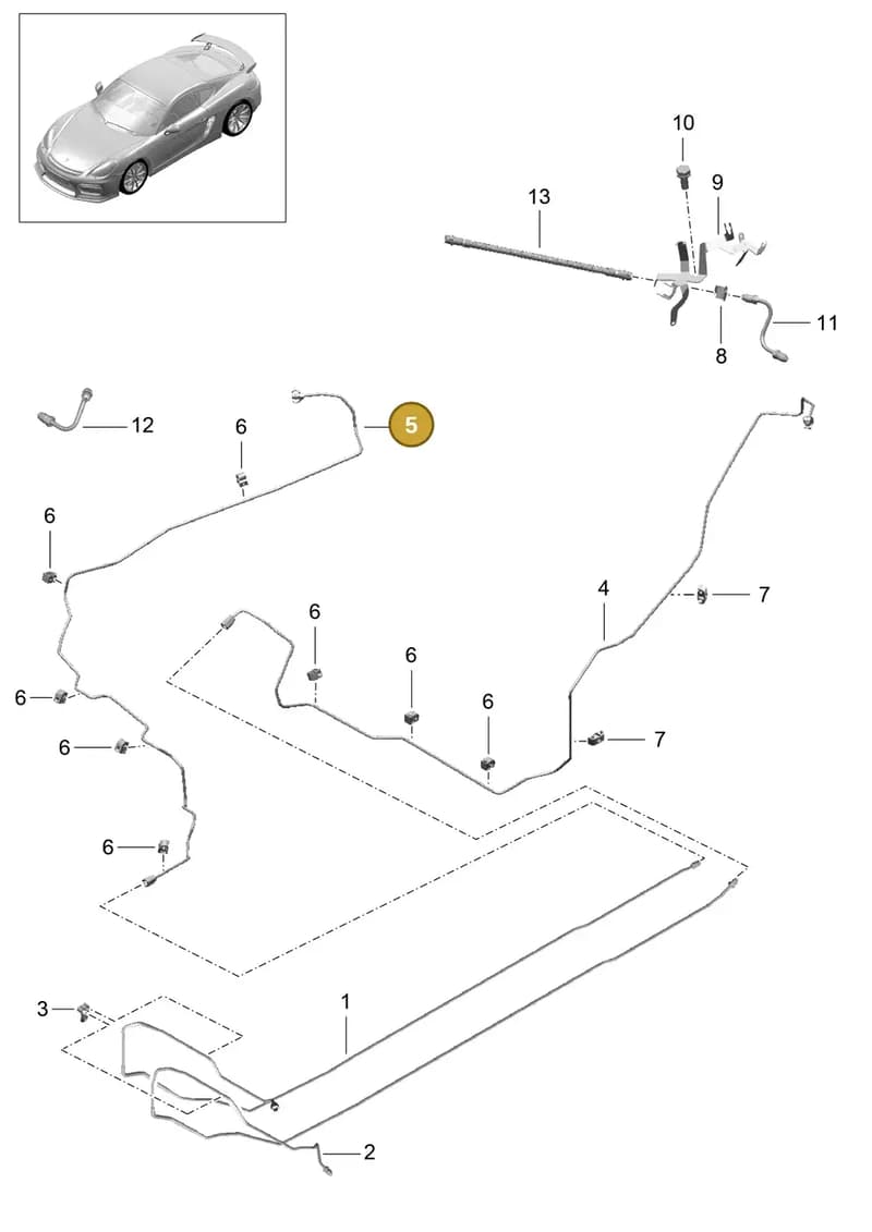 98135519006 — Porsche Cayman GT4 (2015-2016) diagram p45604010, position 5