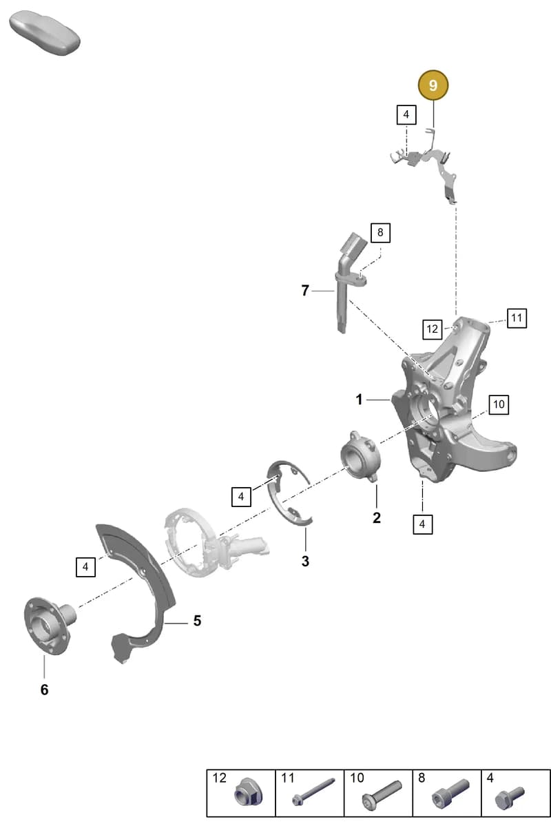 98135530483 — Porsche Boxster Spyder (2019-2020) diagram p54501000, position 9
