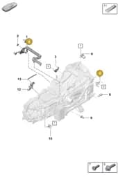 98142406602 Porsche Abutment