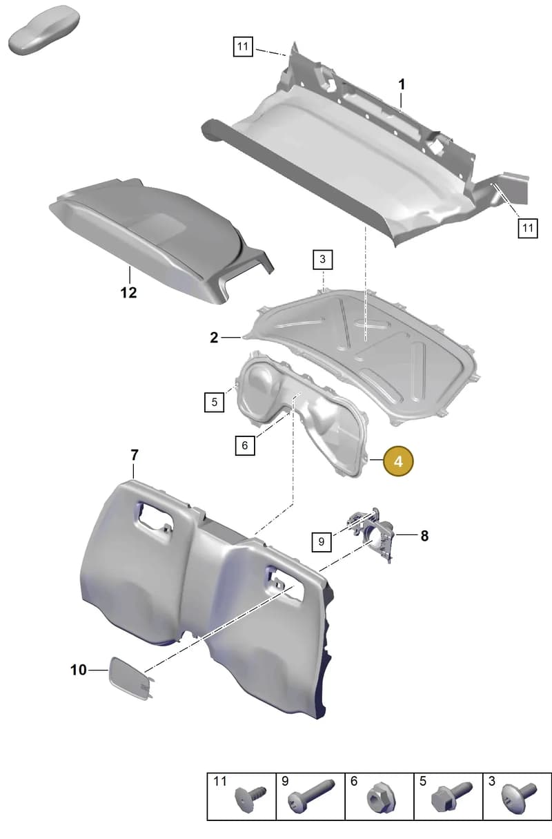 98150418101 — Porsche Boxster Spyder (2019-2020) diagram p54807250, position 4