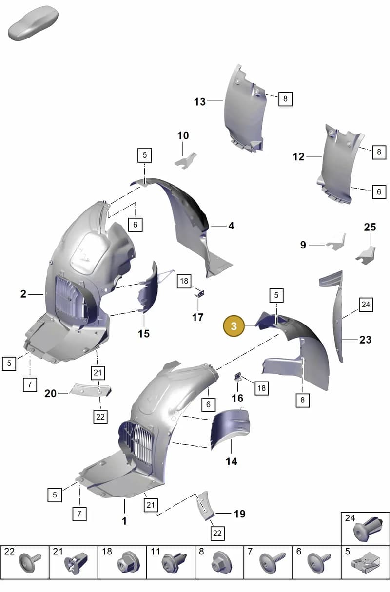 98150450302 — Porsche Boxster Spyder (2019-2020) diagram p54801800, position 3