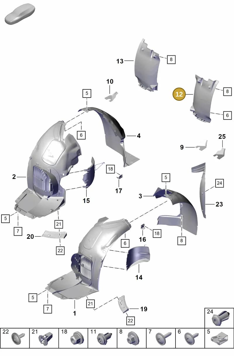 98150450502 — Porsche Boxster Spyder (2019-2020) diagram p54801800, position 12