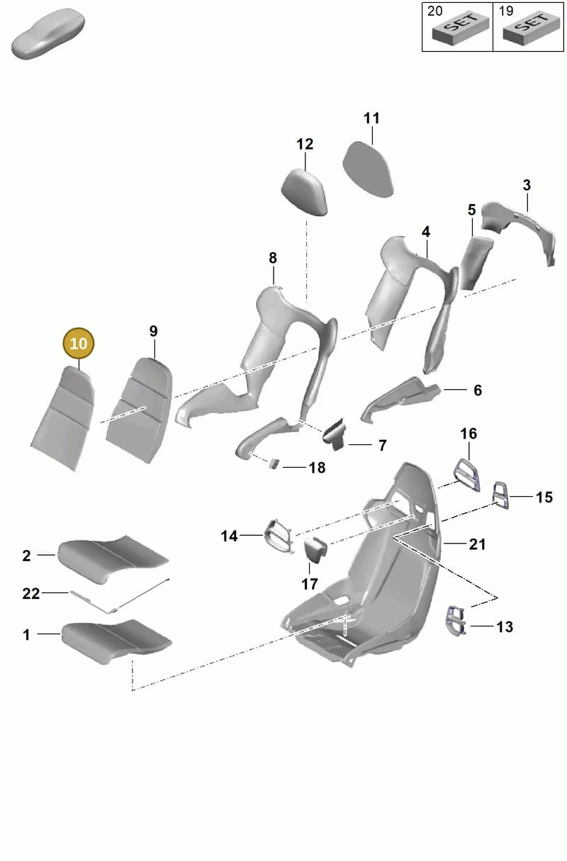 98152115193OX7 — Porsche Boxster (2016-2019) diagram p54817300, position 10