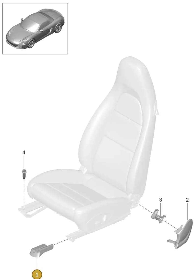 981521304001E0 — Porsche Boxster (2012-2016) diagram p39817000, position 1