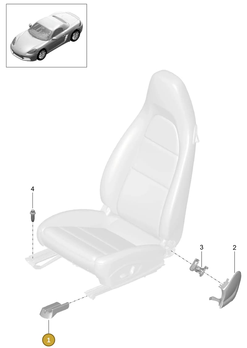 981521304001E0 — Porsche Boxster (2016-) diagram p48817000, position 1