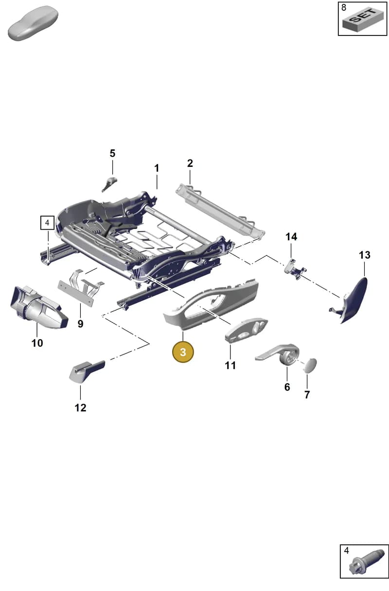 981521325001E0 — Porsche Boxster Spyder (2019-) diagram p54817100, position 3