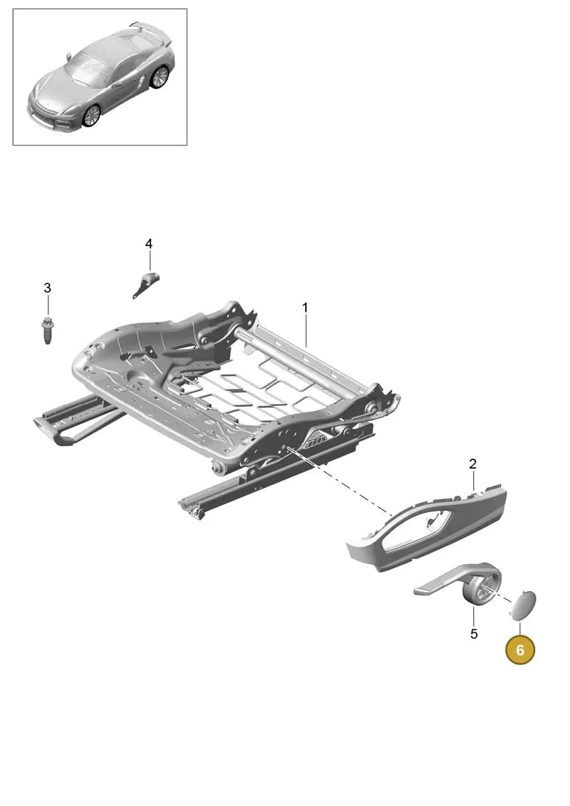 981521629001E0 — Porsche Cayman GT4 (2015-2016) diagram p45817023, position 6