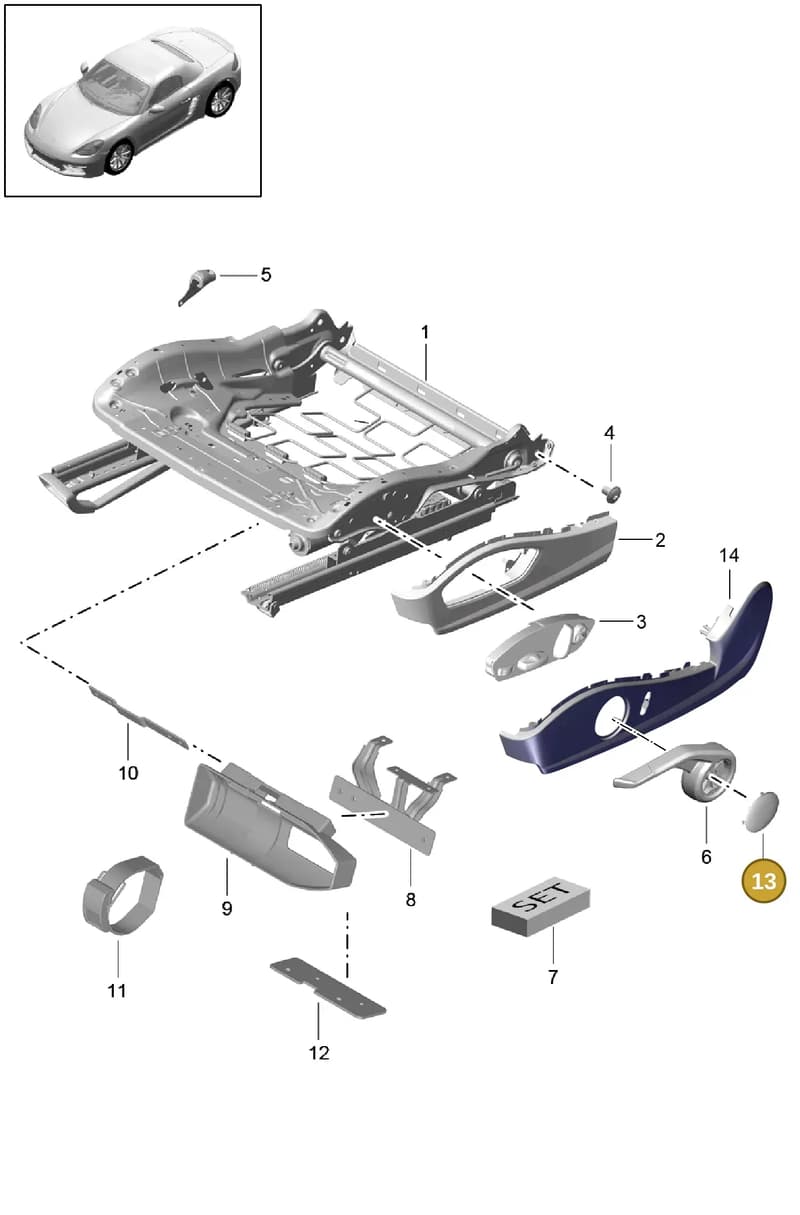 981521629001E0 — Porsche Boxster (2016-) diagram p48817008, position 13