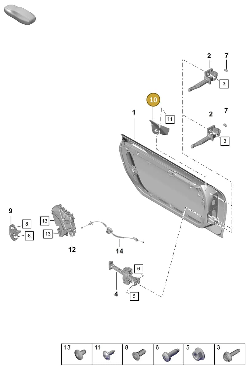 981537832001E0 — Porsche Boxster Spyder (2019-) diagram p55804000, position 10