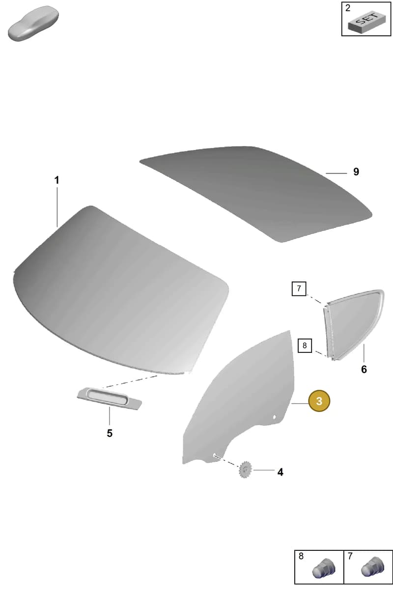 98154251101 — Porsche Cayman (2019-2022) diagram p55805000, position 3